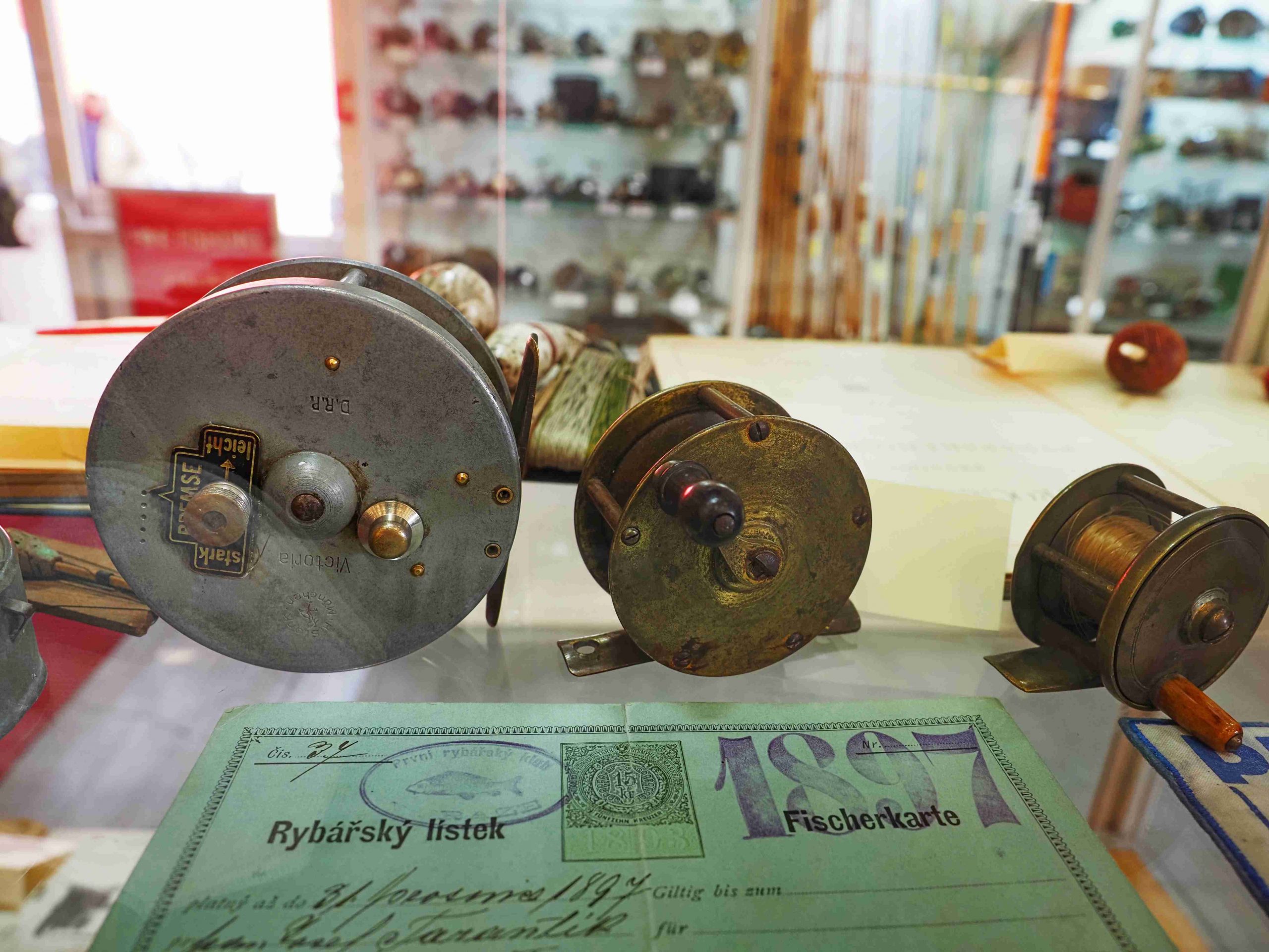 výstava historického rybářského vybavení v Chotilsku
