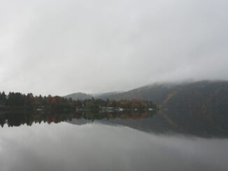 Podzimní ráno na Slapech,