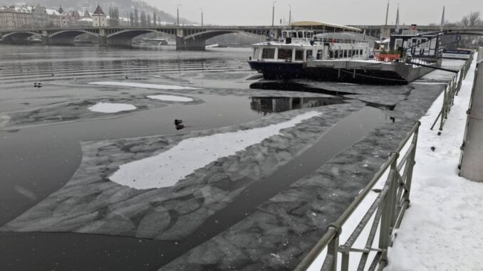 Vltava v zimě